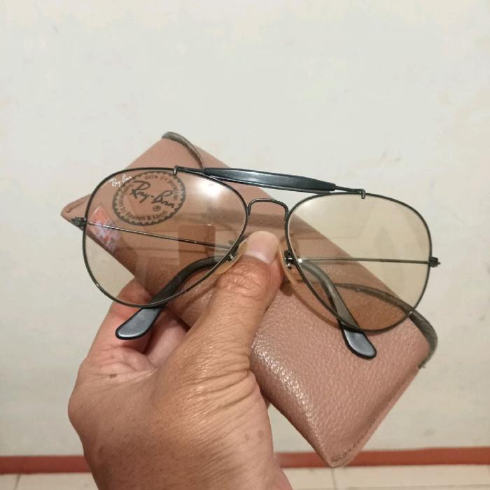 rayban AVIATOR Outdoorsman lensa Poto garey size 58.m kondsi mulus Eyewear Sunglasses