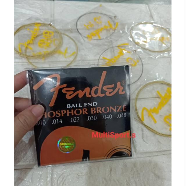 100% ORIGINAL SENAR GITAR FENDER ACCUSTIK GOLD