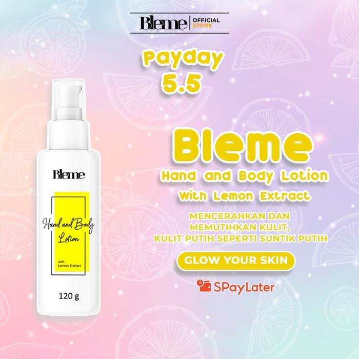 Bleme Body Lotion Pemutih Badan Instan Permanen With Lemon Extract 120gr