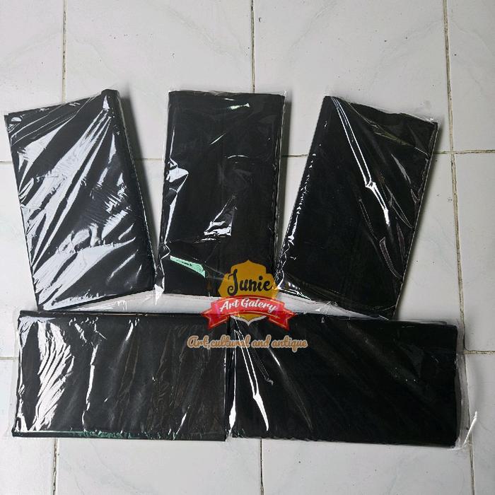 Kain Jarik Polosan Hitam 110 x240 Halusan Tebal