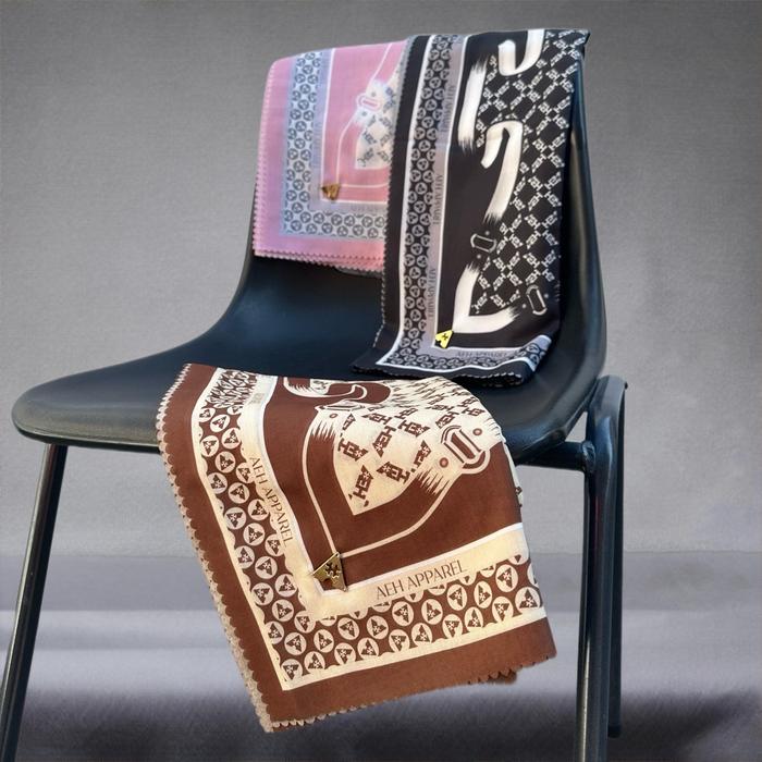 AEH MONOGRAM Scarf • AEH Mono Scarf • Official Merchandise Scarf Habib Ahmad El Hadar • Hijab Square