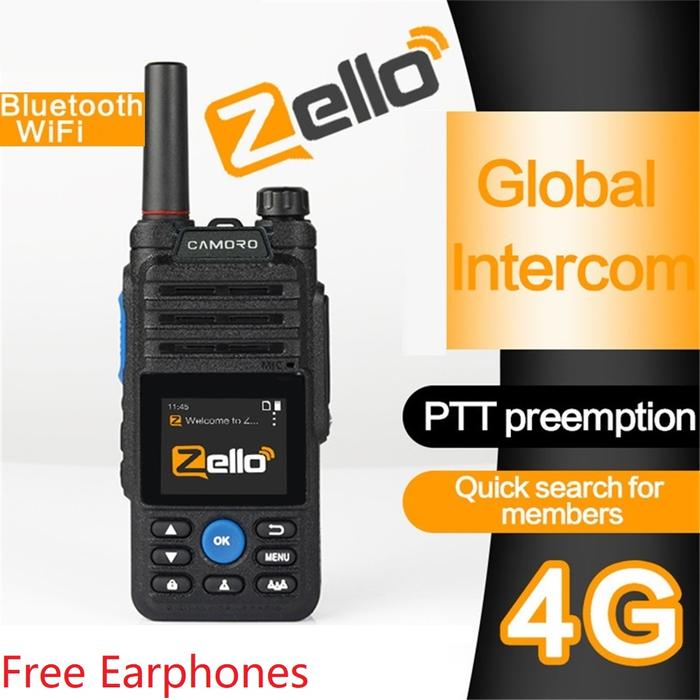 Free Earphones Zello Walkie Talkie 4G Realptt Radio Network Walkie