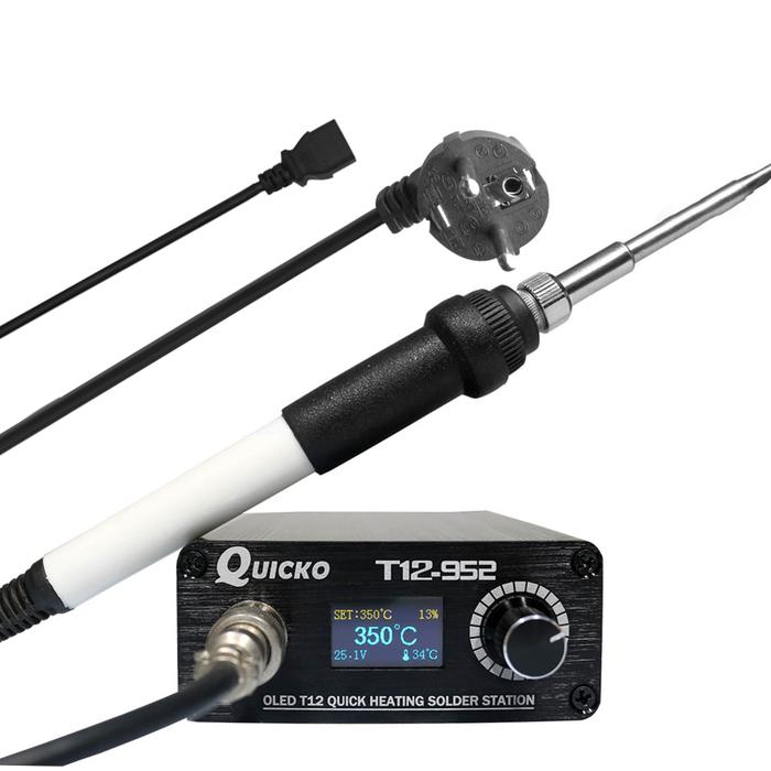 QUICKO Soldering Station Temperature Adjustable 0.96 Inch OLED Quick