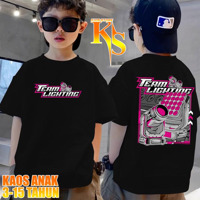 Kaos Anak Sound System Audio Team Lighting - Baju Distro Horeg Vibes Soundman Operator Sound Sistem 