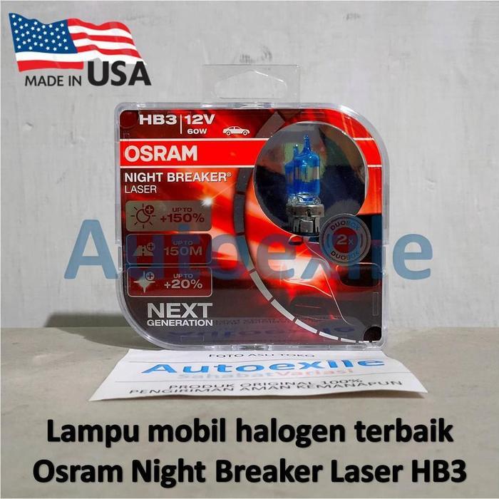OSRAM NBR LASER NEXT GENERATION HB3 9005 NBL NIGHT BREAKER LAMPU MOBIL BRV CRV HRV INNOVA REBORN