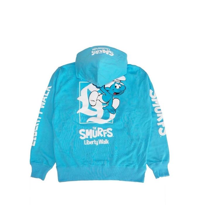 Hoodie LIBERTY WALK JAPAN LBWK X SMURF "THE SMURF" SIZE M KATO SIGNED ORIGINAL JAPAN