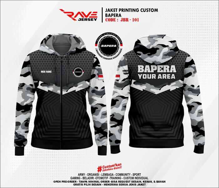 JAKET BAPERA FULL PRINTING CUSTOM (DESIGN SUKA SUKA)