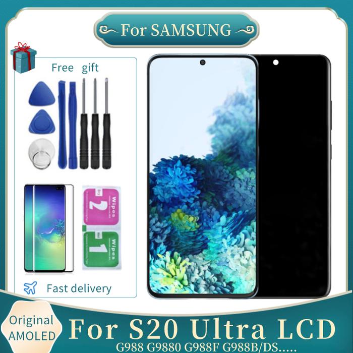Original AMOLED S20 Ultra 5G Display for Samsung Galaxy S20 Ultra LCD