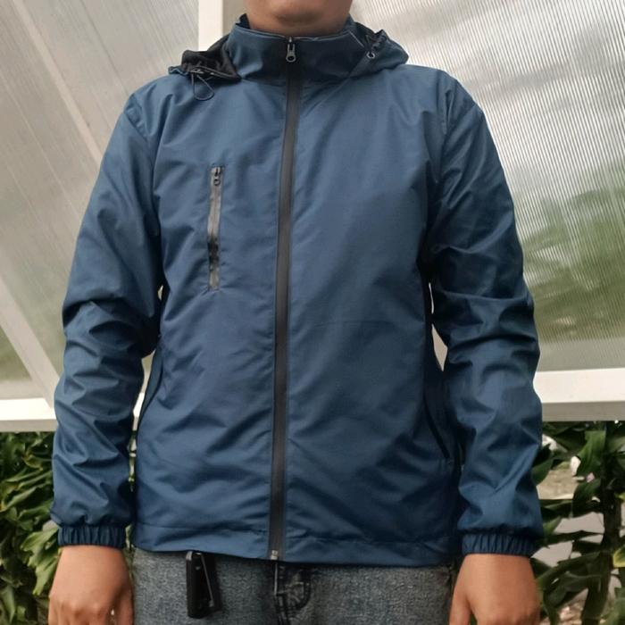 Jaket Jumbo Pria Wanita Outdoor Big Size M-6XL Mayer Taslan Import Waterproof - Bordir motor gorpco