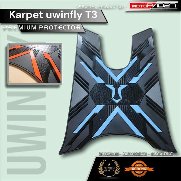 Karpet Motor Listrik Uwinfly T3, Uwinfly t3 Pro, Exotic, Dll Karpet Karet Rubber Original Motopad27
