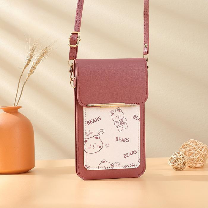 Vinnatsu Dompet Hp Tas Penyimpanan/ Tas Portabel/ Dompet HP Multifungsi Import Tas Selempang Wanita 