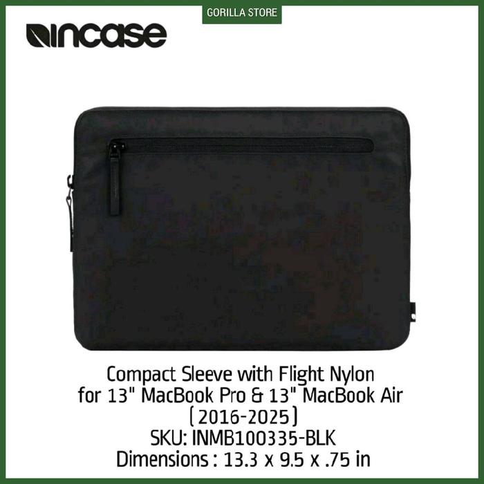 Incase Compact Sleeve with Flight Nylon for 13" MacBook Pro & 13" MacBook Air (2016-2025) - INMB1003