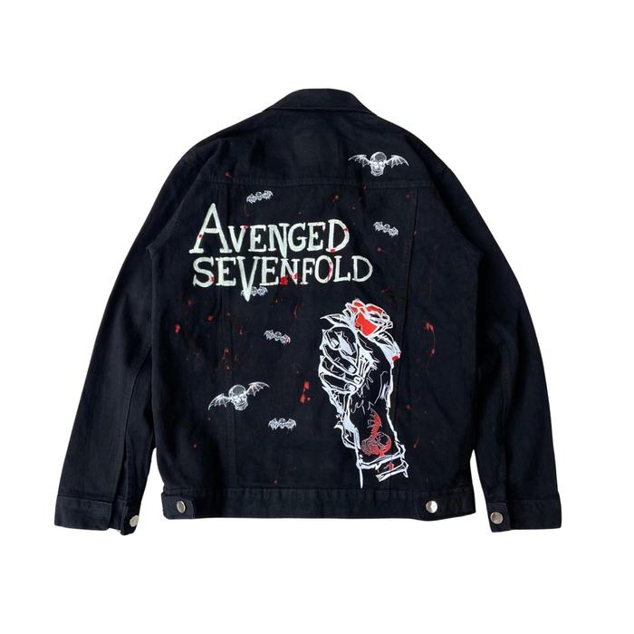 A7X - Jaket Denim Lukis FOSARTE