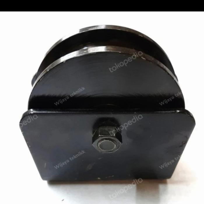 Roda pintu gerbang 6" roda besi pagar bubutan 6 inch