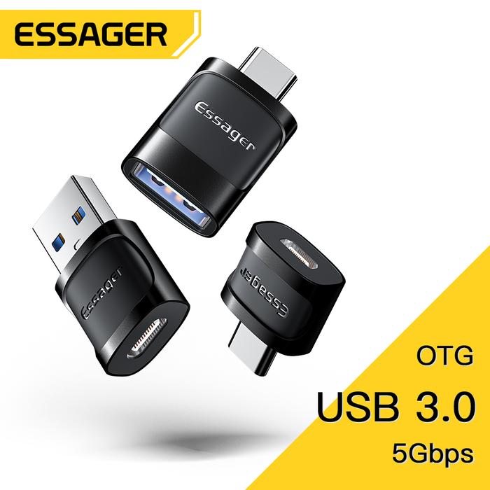 Essenger OTG Tipe C Ke USB Micro USB Ke Tipe C Adaptor OTG