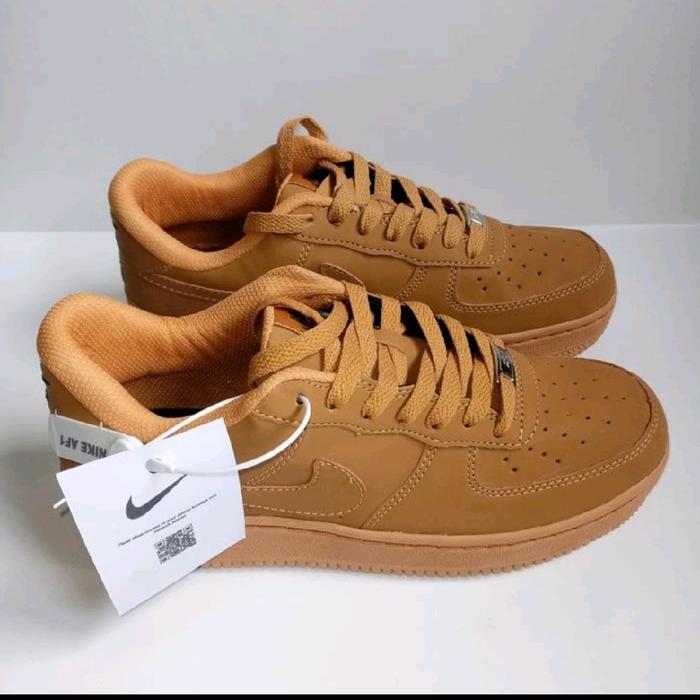 Sepatu Trendy AF1 Brown Tan