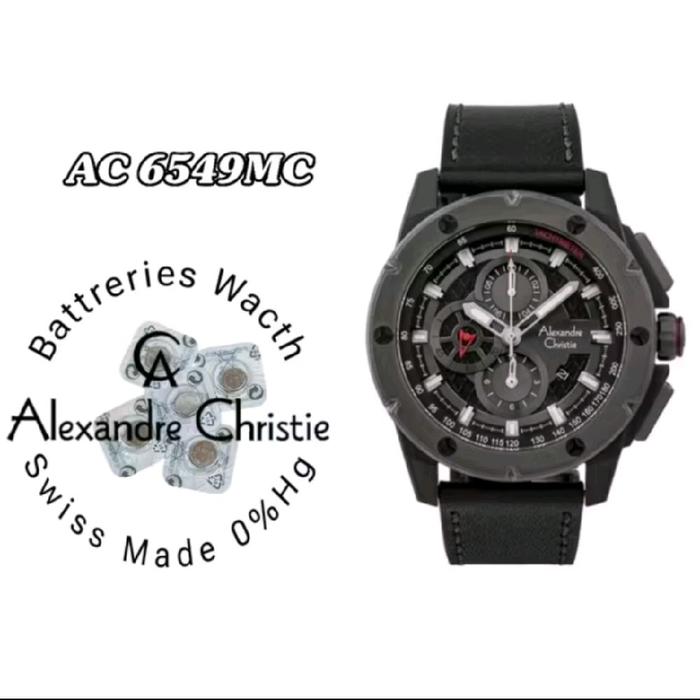 6549MC battrai jam tangan Alexandre Christie battrai pengganti battrai jam original