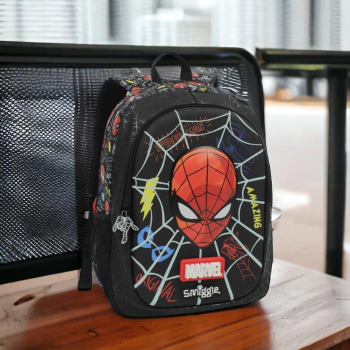 TERBAIK tas smiggle senior backpack anak sekolah sd marvel spiderman game hiu