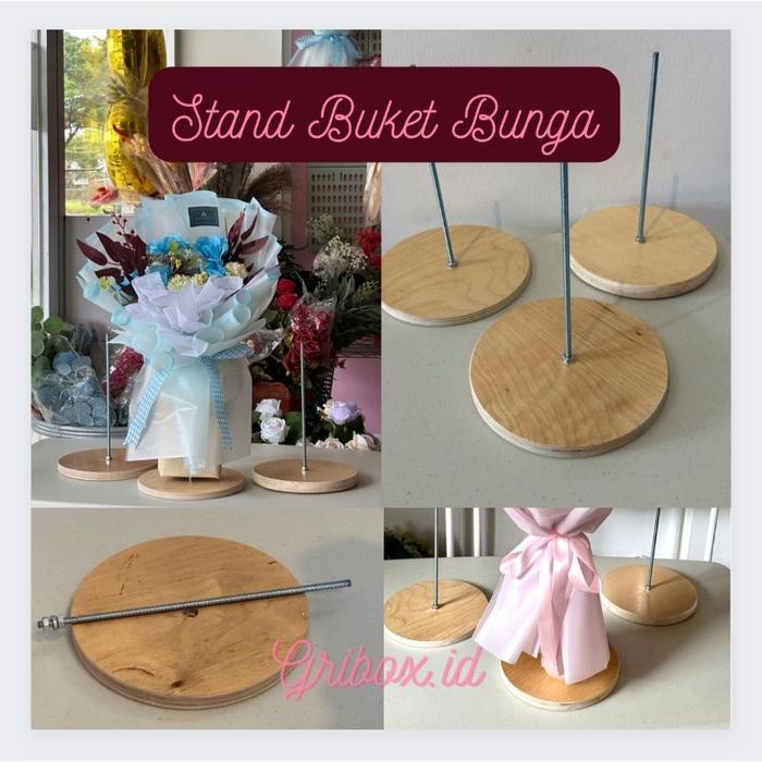 standing bouquet/stand bucket/Display Bouquet bunga/ Holder buket / Tiang penyangga buket/dekorasi b