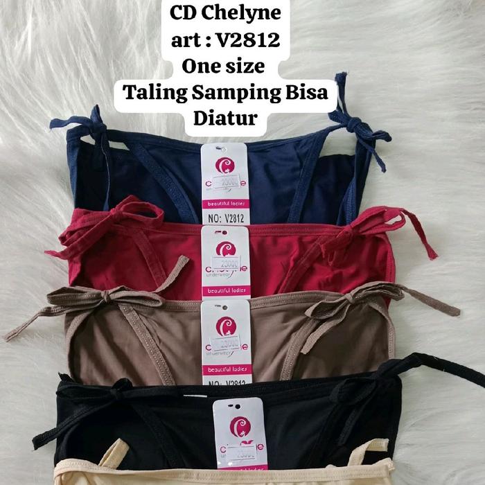 Celana Dalam Wanita/CD Chelyne lembut tali samping kanan dan kiri bisa di atur art V2812 all size(on