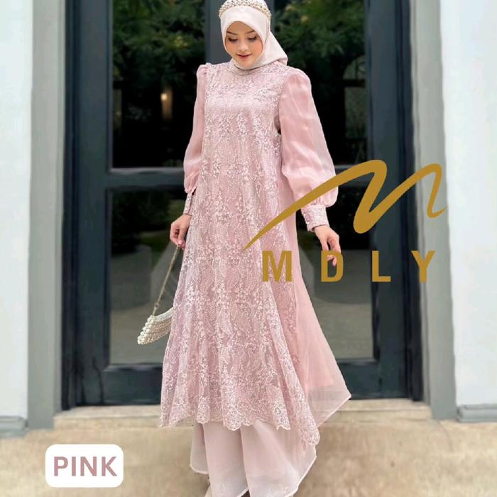 ELMAA LUX SET MDLY || STELAN TUNIK DAN CELANA || TEANTYSHOP