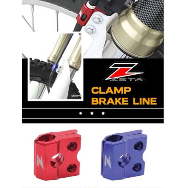 ZETA FRONT BRAKE LINE CLAMP CR CRF YZ YZF YZFX CRF 250L