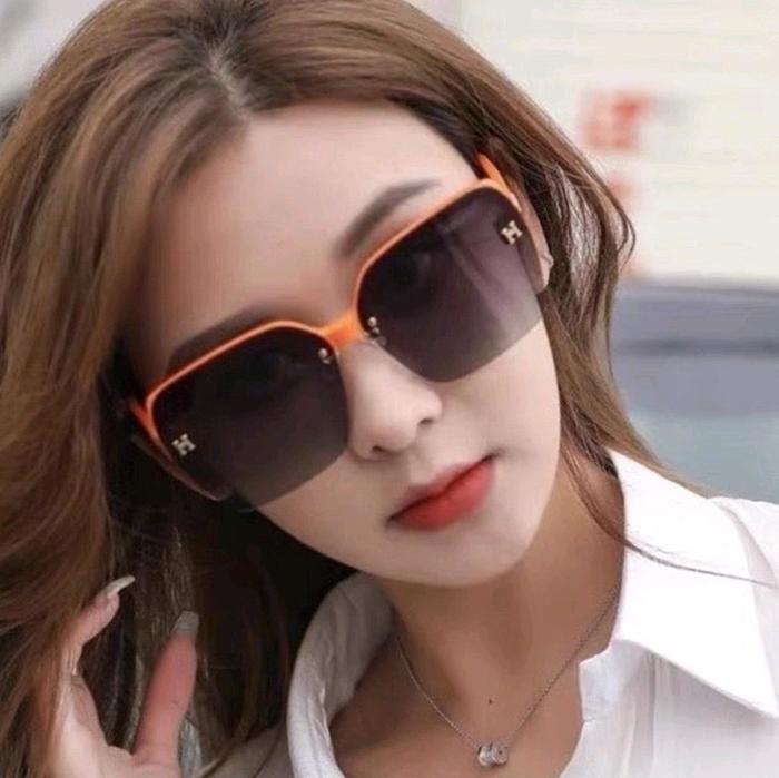 E ( E88 ) KACAMATA WANITA SUNGLASSES KOTAK TANPA BINGKAI