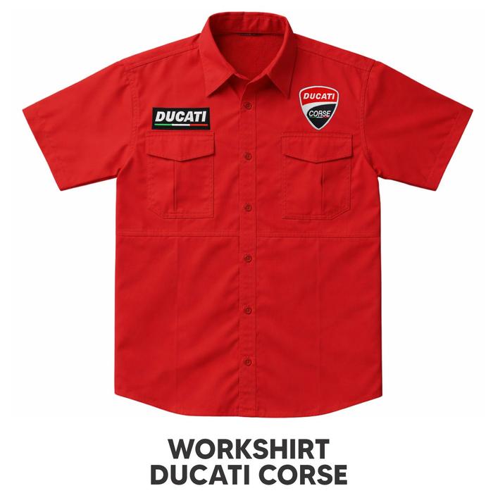 Workshirt Race Vintage | Kemeja Riding Vintage | Workshirt Bengkel