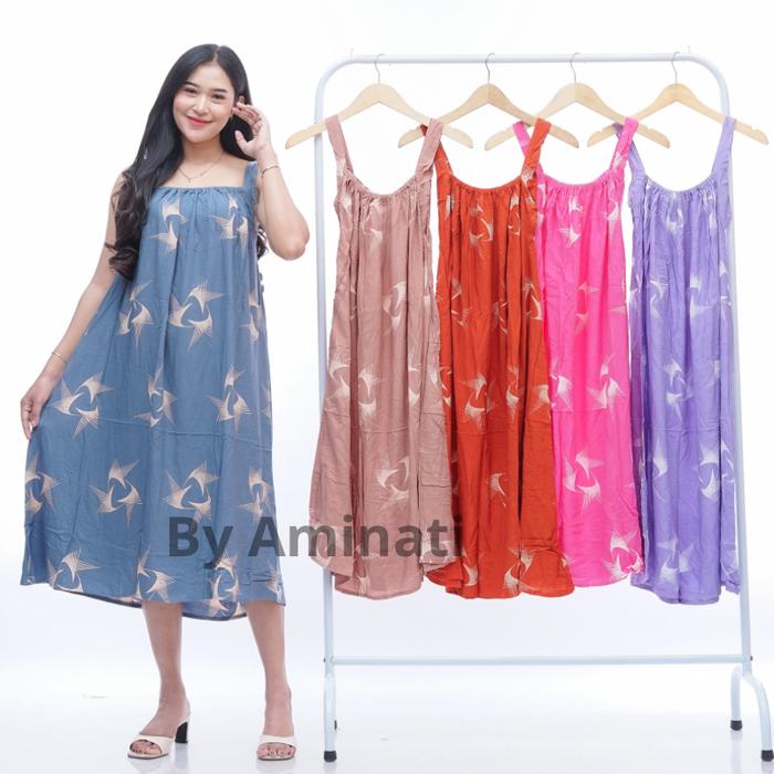 Baju Daster Yukensi Kensi Singlet Tali Satu Kutung Bali Jumbo Busui Bumil Bahan Katun Rayon Premium 