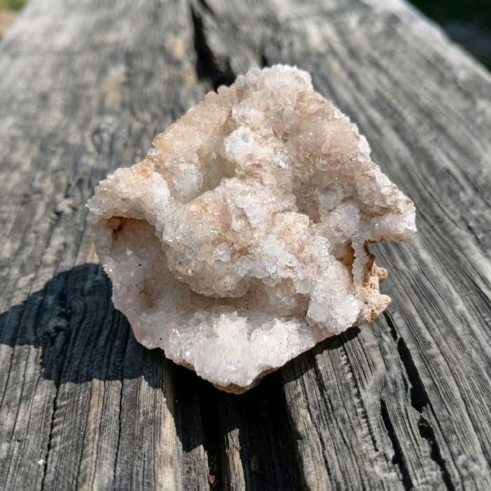 Apophyllite Calcite Geode Druzy Sparkling Natural Rock Gems Crystal