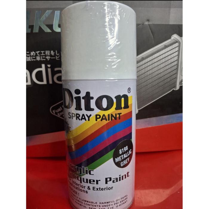 Pilox Pilok Cat Semprot Diton Abu Metalik / Metallic Grey 8198 300Cc