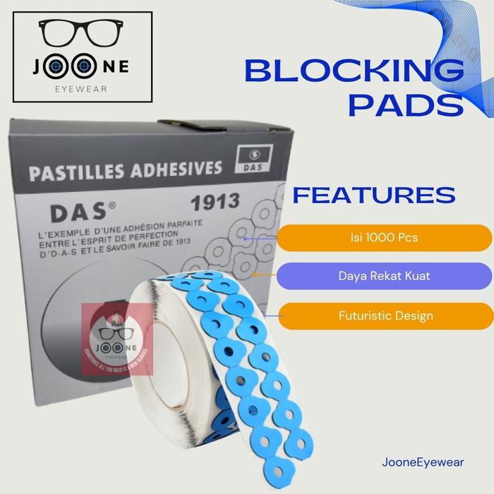 Double Tip Blocking pads Perekat Lem Lensa Kacamata