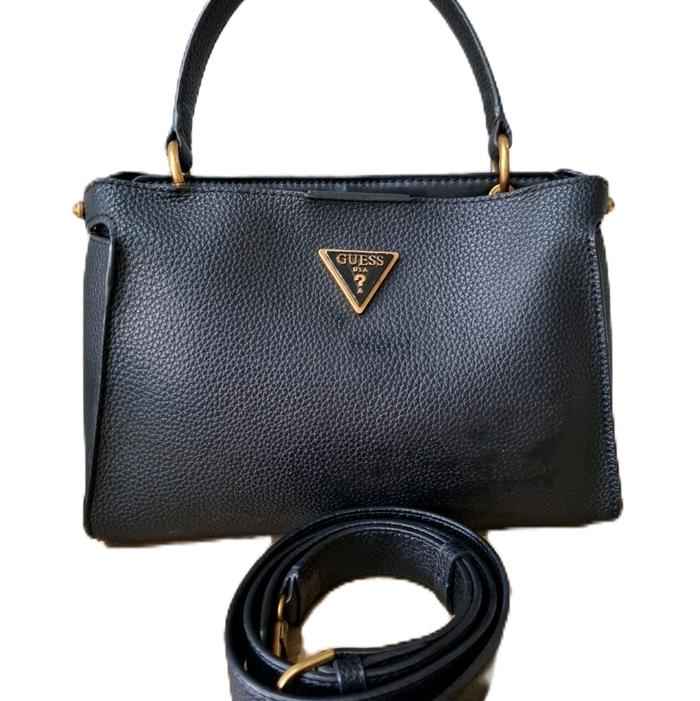 Guess Tas Wanita Hitam Ori Preloved 98 Persen Kulit Asli dengan Tali Pengikat
