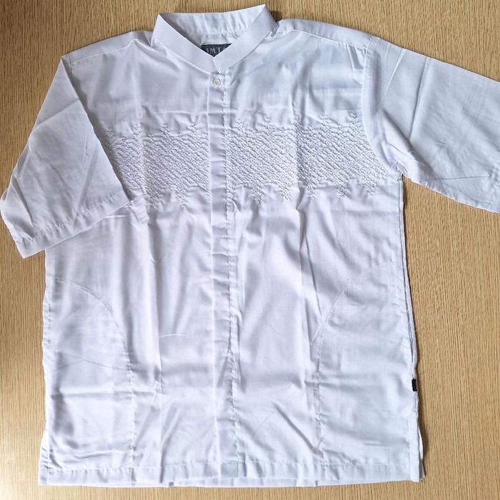 KOKO IMTAQ EXCLUSIVE KOKO KEKINIAN LENGAN PANJANG BAJU SHOLAT BAJU MUSLIM LAKI-LAKI PRIA BAJU PUTIH 