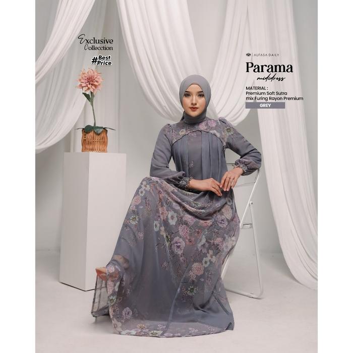 GAMIS KONDANGAN PREMIUM PARAMA MIDI DRESS - ALFASA DAILY