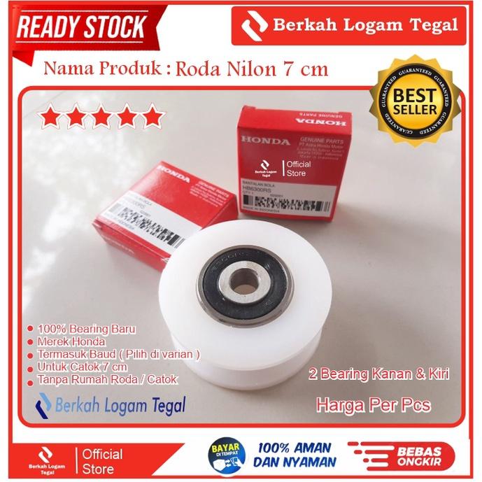 Roda Pagar Nilon 7 cm Tanpa Rumah Roda Bearing 100% Baru