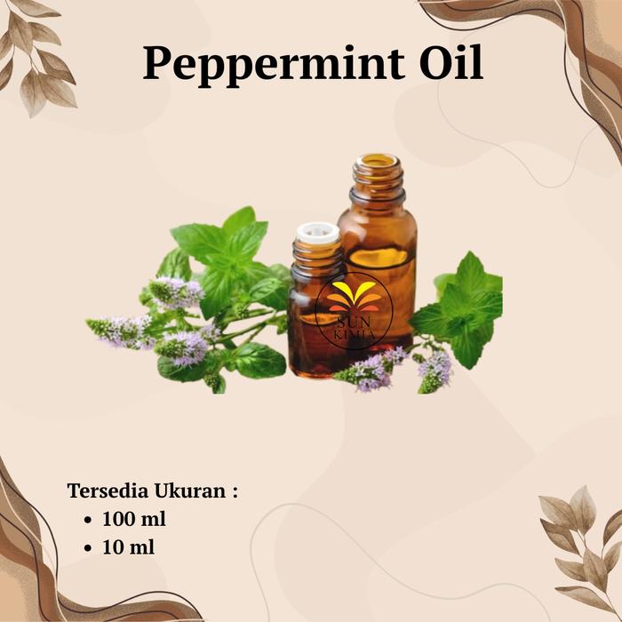 Peppermint Essential Oil 100% Pure Peppermint Oil Original Minyak Esensial Peppermint Alami Aromater