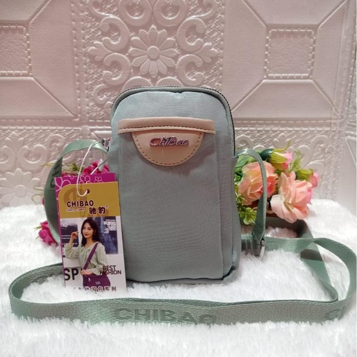 TAS SELEMPANG MINI POUCH HP CHIBAO IMPORT 1667 Kanvas Wanita Canvas