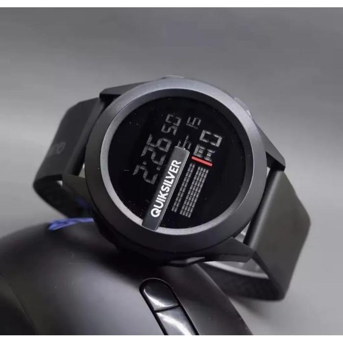 COD-jam tangan digital Original Quicksilver rubber anti air pria dan wanita FREE BATERAI