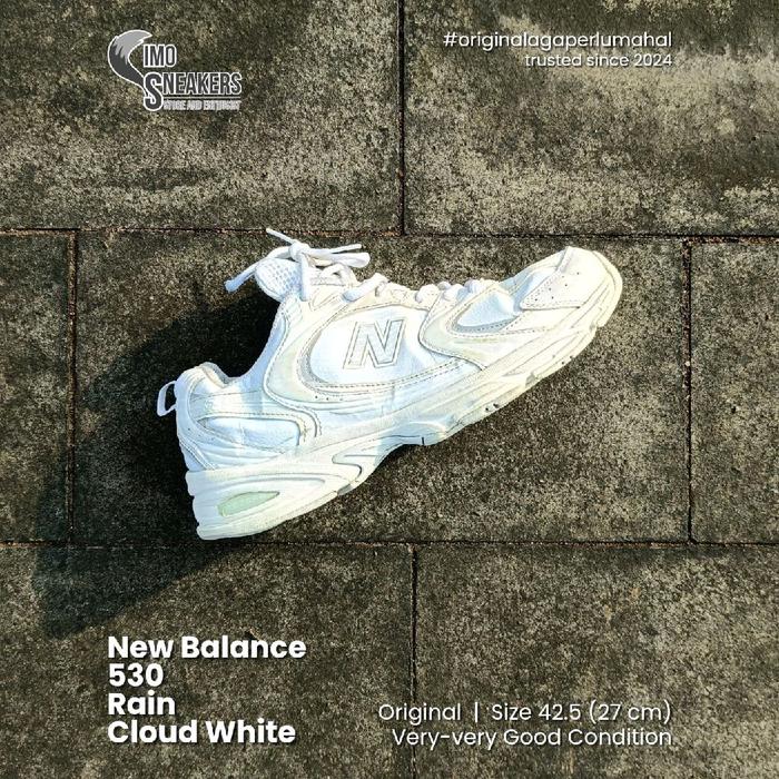 New Balance 530 Leather Putih Sepatu Sneakers Unisex Second Original