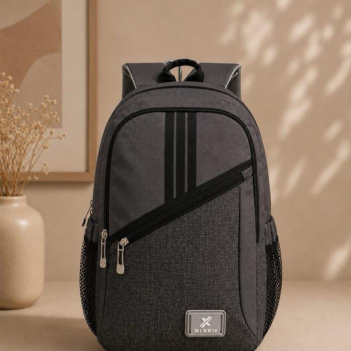 Tas Ransel Polo Rixen Tas Sekolah TK SD SMP Tas Laptop Ukuran 16 Inch Free Raincover