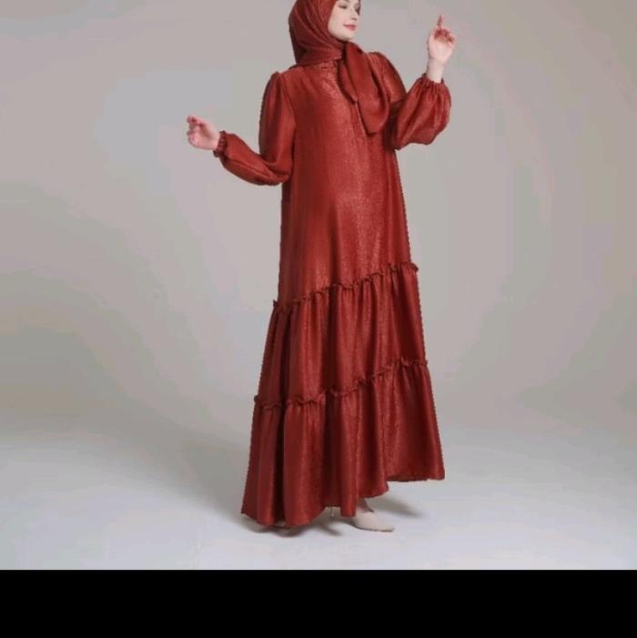 gamis set hijab Nadira jumbo,ld 120 panjang 140