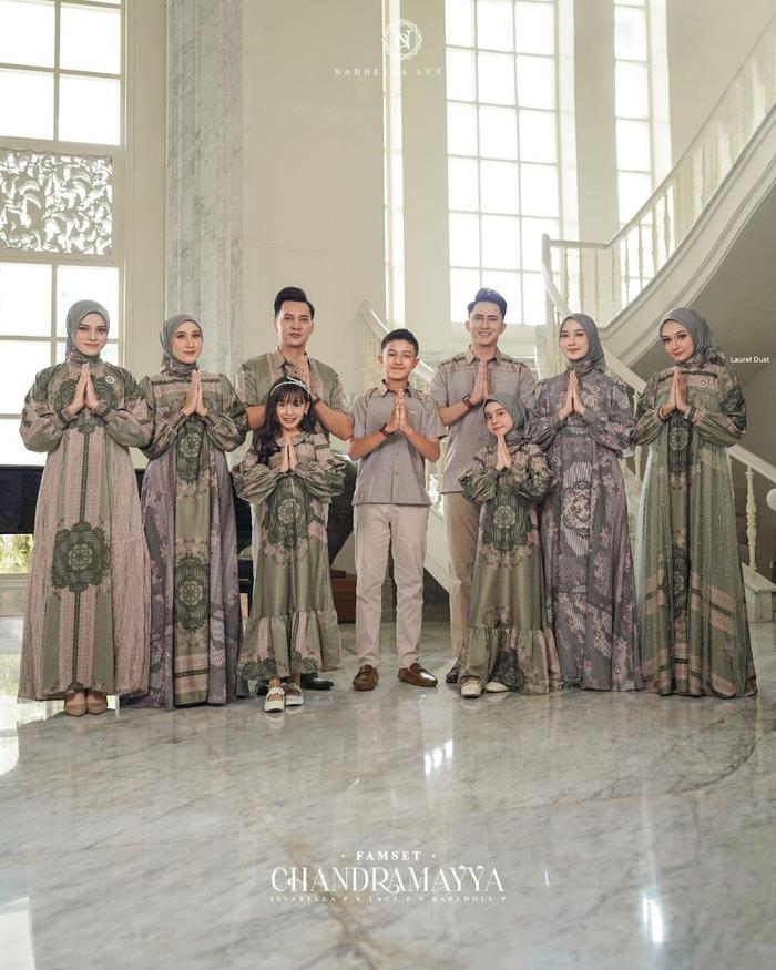 [FREE HIJAB MIDI DAN DRESS MOM] CHANDRAMAYYA FAMSET WARNA LAUREL DUST BY NADHEERA LUXURY BUSANA MUSL