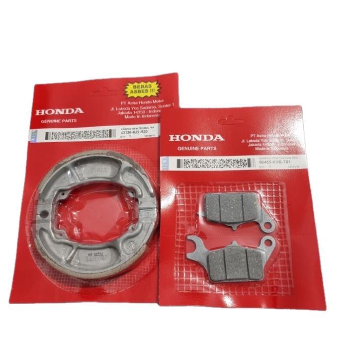 GW- Paket 5 Service Filter Udara KVY+Oli 2+Kampas Rem Beat Karbu Lama 2010-2012 Scoopy Karbu TOP Mot