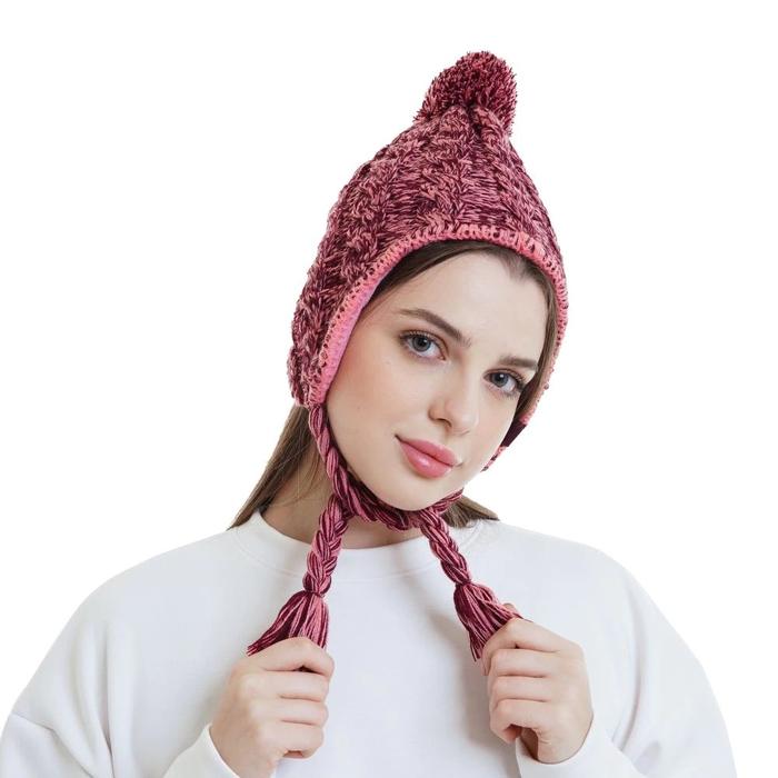 Kupluk Wanita Eiger Original Ciput Bahan Acrylic Tropic Warm Arunika Earflap Ws
