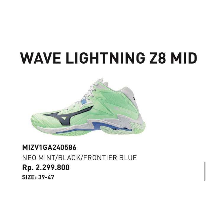 Sepatu Mizuno Wave lightning Z7 Z8 MID WLZ8 WL Z 8 WLZ7 WLZ 7 Original