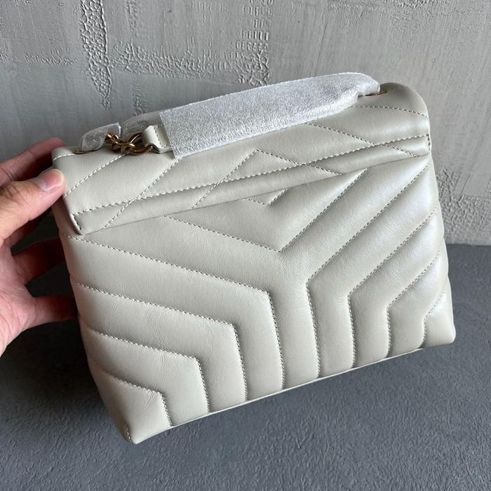 YSL SMALL LOULOU BAG IN BLANC VINTAGE GHW