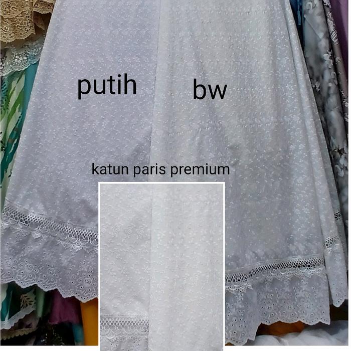 MUKENAH KATUN BORDIR PARIS ORI BISA UNTUK MUKENAH MAHAR MUKENAH HADIAH MUKENAH HAJI DAN UMROH
