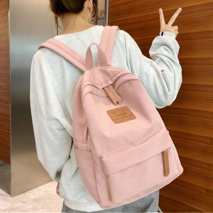Geva Ready Tas Ransel Wanita Korean Backpack Polos Baby Bag Baru Tas Ransel Eiger Anak Sekolah Sma R