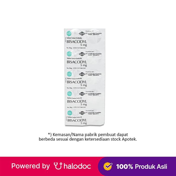 Bisacodyl 5 mg 10 Tablet - Obat Sembelit & Wasir - Halodoc